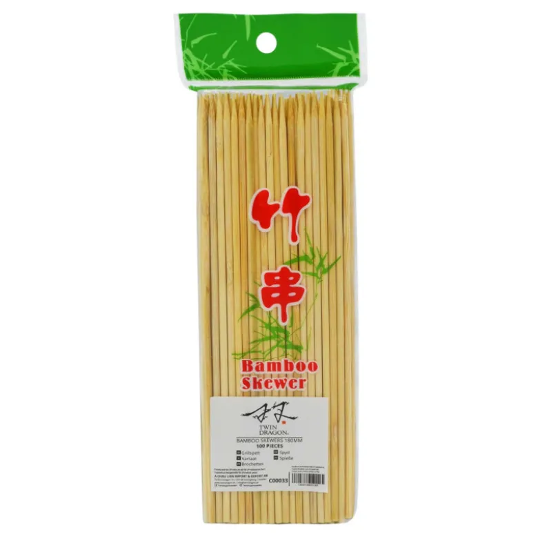 Bamboo Gushi - Bambus Grillspyd 18cm 100stk