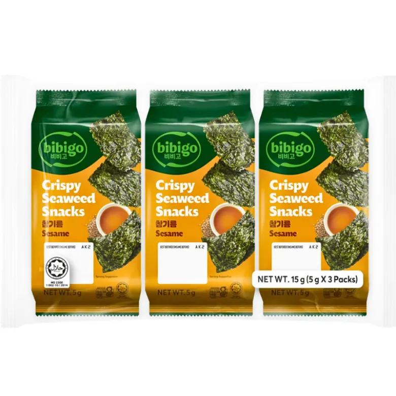 Bibigo Sesame Nori Tang Snack (3x5g)