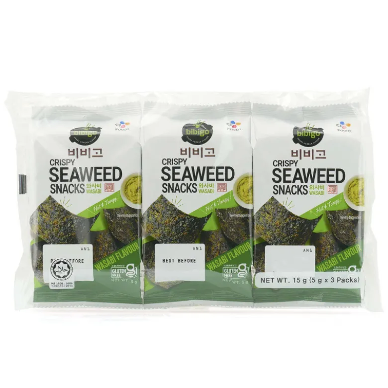 Bibigo Wasabi Nori Tang Snack (3x5g)