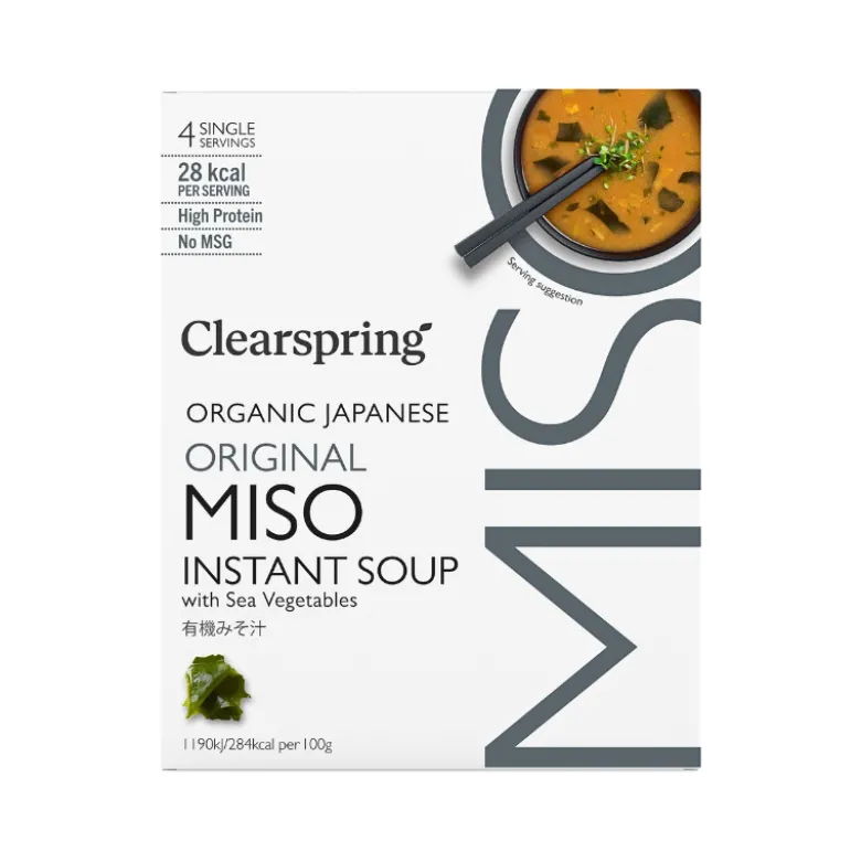 Clearspring Instant Miso Suppe Original Miso Wakame Økologisk