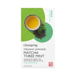 Clearspring Økologisk Grøn Te med Mint og Matcha 20 breve