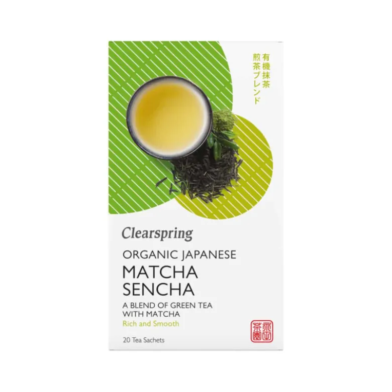 Clearspring Økologisk Grøn Te med Matcha 20 breve