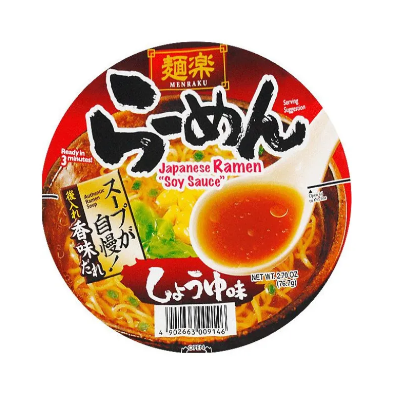 Hikari Menraku Cup Shoyu Ramen Instant Nudler