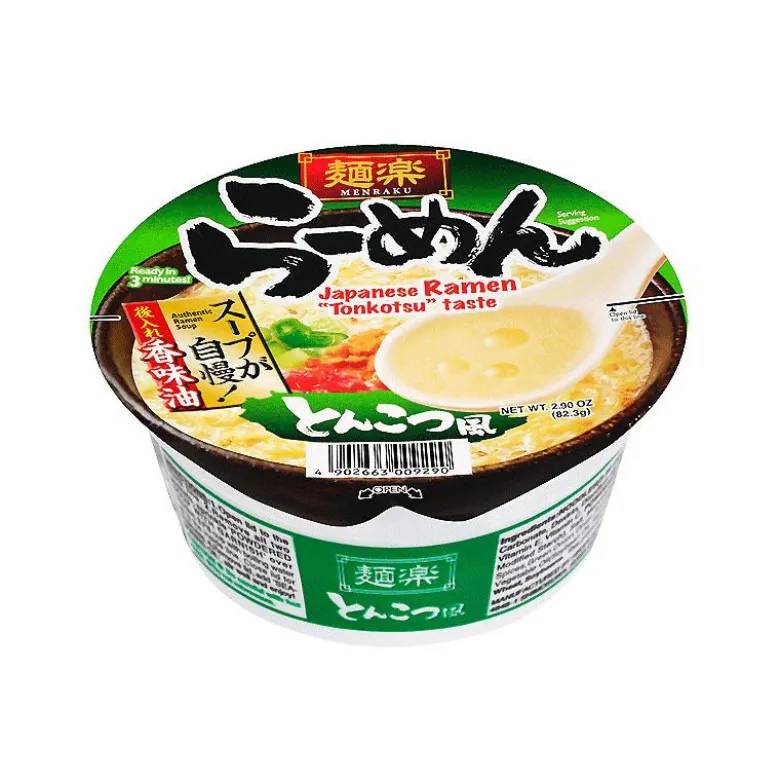 Hikari Menraku Cup Tonkotsu Ramen Instant Nudler