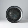 Japansk Keramik Høj Tallerken 22cm Black Pearl
