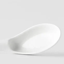 Japansk Keramik Suppeske 15cm Hvid