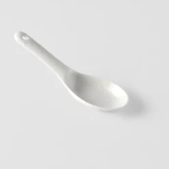 Japansk Keramik Suppeske 15cm Hvid