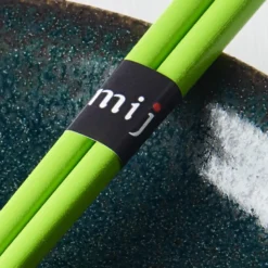 Japansk Spisepinde Sæt 23cm Limegrøn Lak