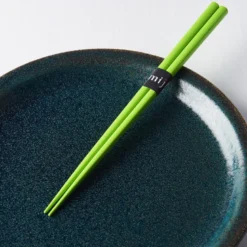 Japansk Spisepinde Sæt 23cm Limegrøn Lak