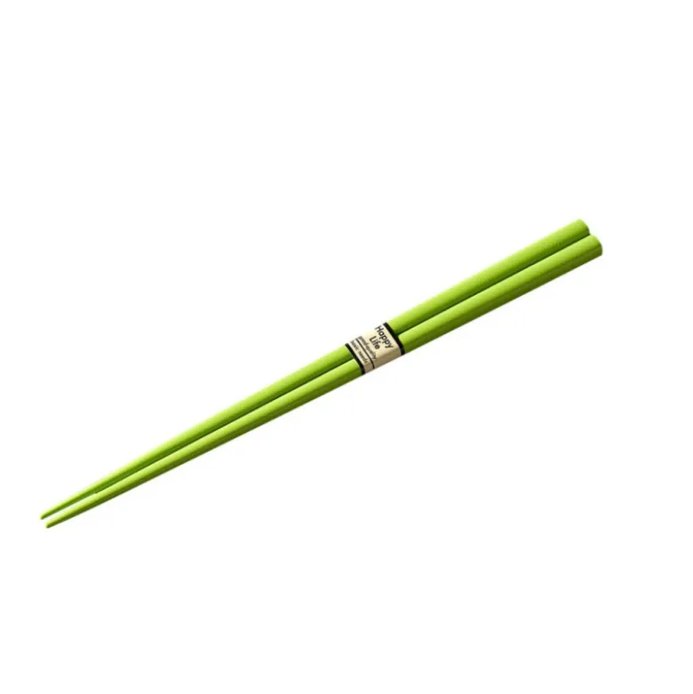 Japansk Spisepinde Sæt 23cm Limegrøn Lak