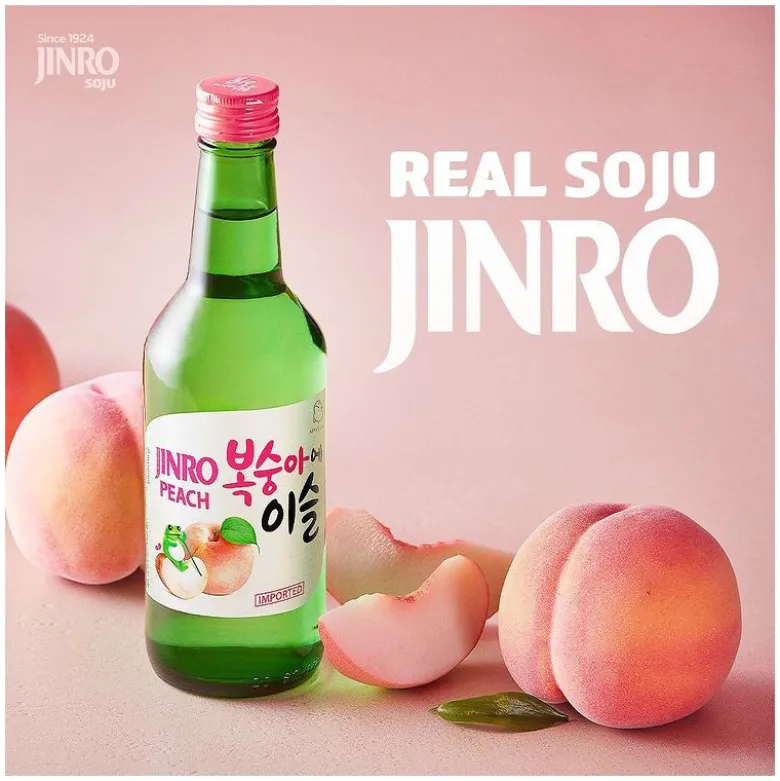 Jinro Peach Flavour Soju 350ml