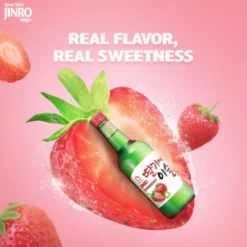 Jinro Strawberry Flavour Soju 350ml