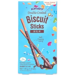 Kikudo Biscuit Sticks Choco Popping Candy 45g
