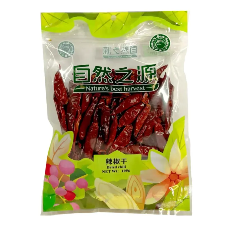 Kinesisk Tørret Rød Chili Peber Hel 100g