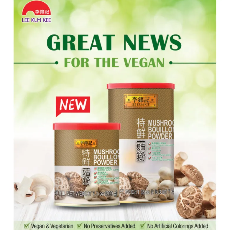 Lee Kum Kee Mushroom Seasoning - Koncentreret Umami Pulver 200g