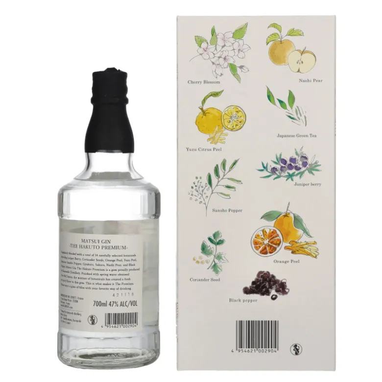 Matsui Gin - The Hakuto Premium Japansk Gin