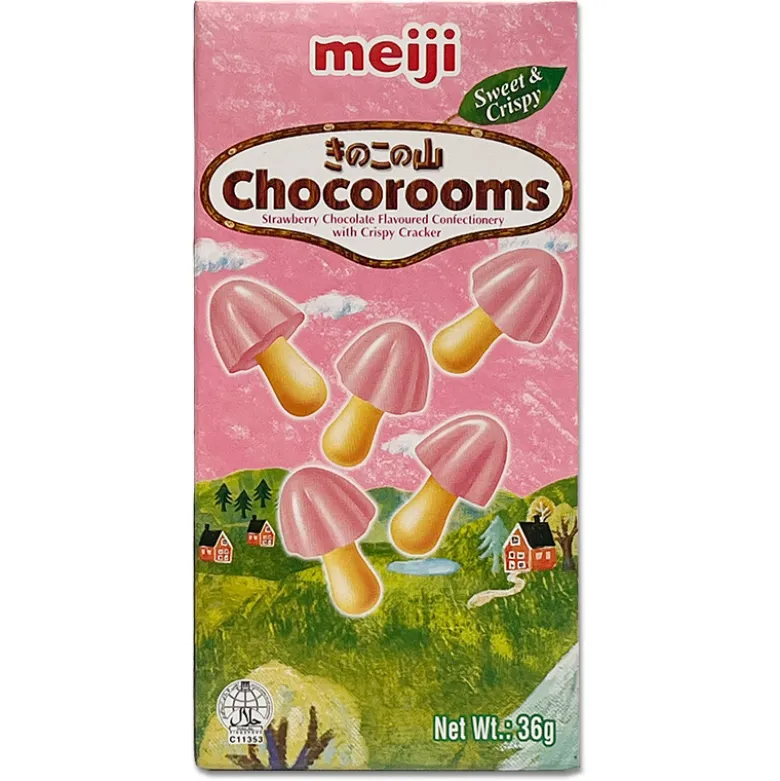 Meiji Kinoko no Yama Jordbær Chokolade Kiks