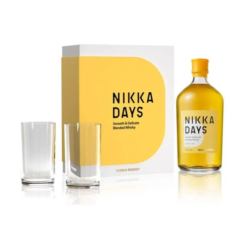 Nikka Days Whisky Gaveæske med 2 Glas