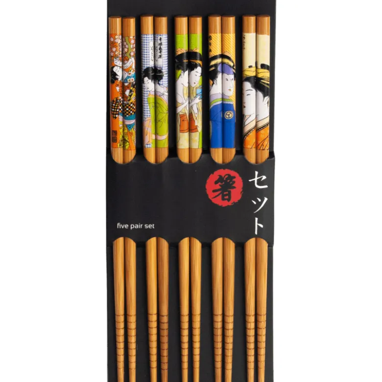 Spisepinde Geisha 22,5cm - 5 sæt