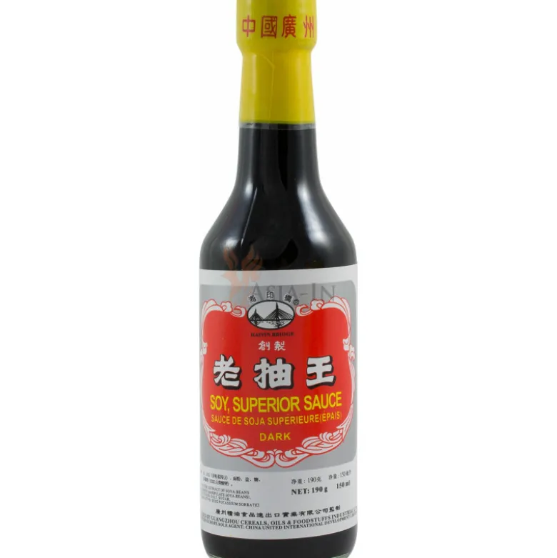 STOP MADSPILD (BEDST FØR 12/09/25) - Haiyin Bridge Superior Mørk Soja Sauce 150ml
