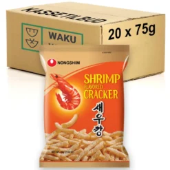 STOP MADSPILD (BEDST FØR 01/01/26) - KASSETILBUD (20 stk.) - Nongshim Saeukkang Original Shrimp Snack