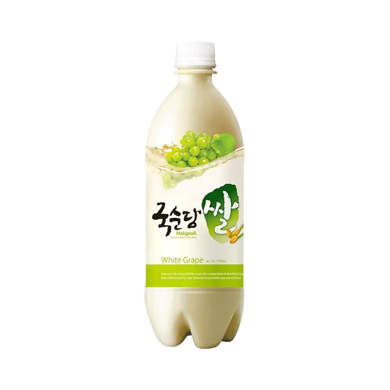 STOP MADSPILD (BEDST FØR 04/06/26) - Kooksoondang Makgeolli White Grape Rice Drink 3% 750ml