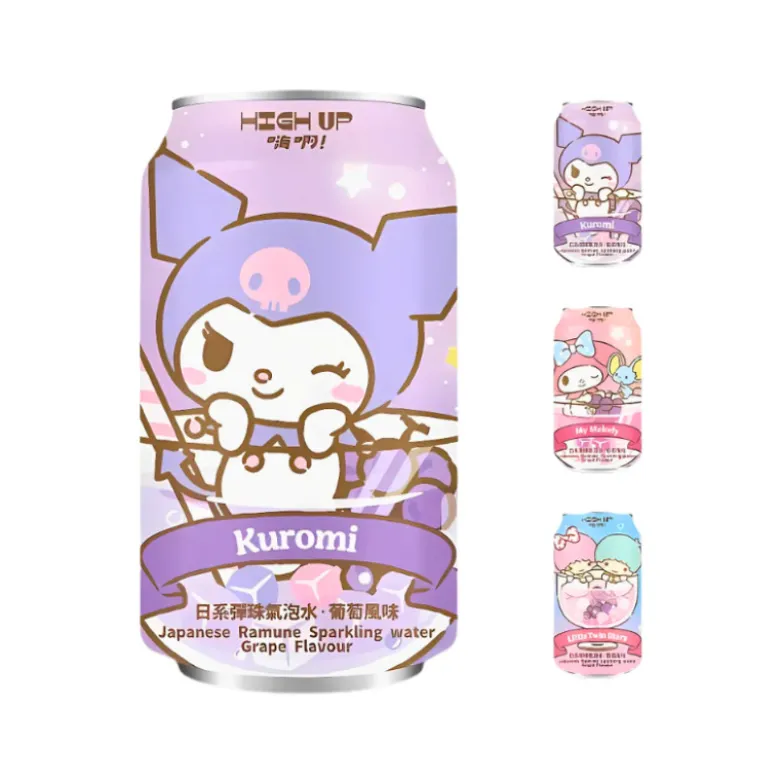 STOP MADSPILD (BEDST FØR 26/03/26) - Sanrio My Melody Grape Ramune Sparkling Water