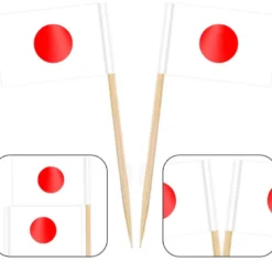 Tandstikker Japansk Flag 200stk