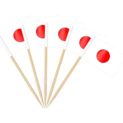 Tandstikker Japansk Flag 200stk