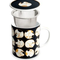 Te Kop Med Filter og Låg - Calico Katte